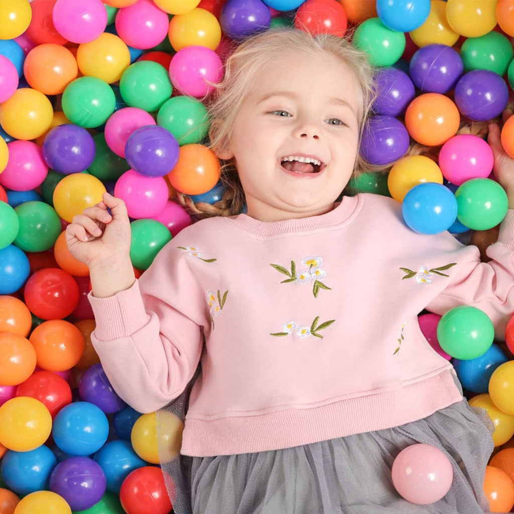 100 Pcs Colorful Fun Ocean Balls Soft Plastic Kids Tent Swimming Pool Toy Gift 8cm