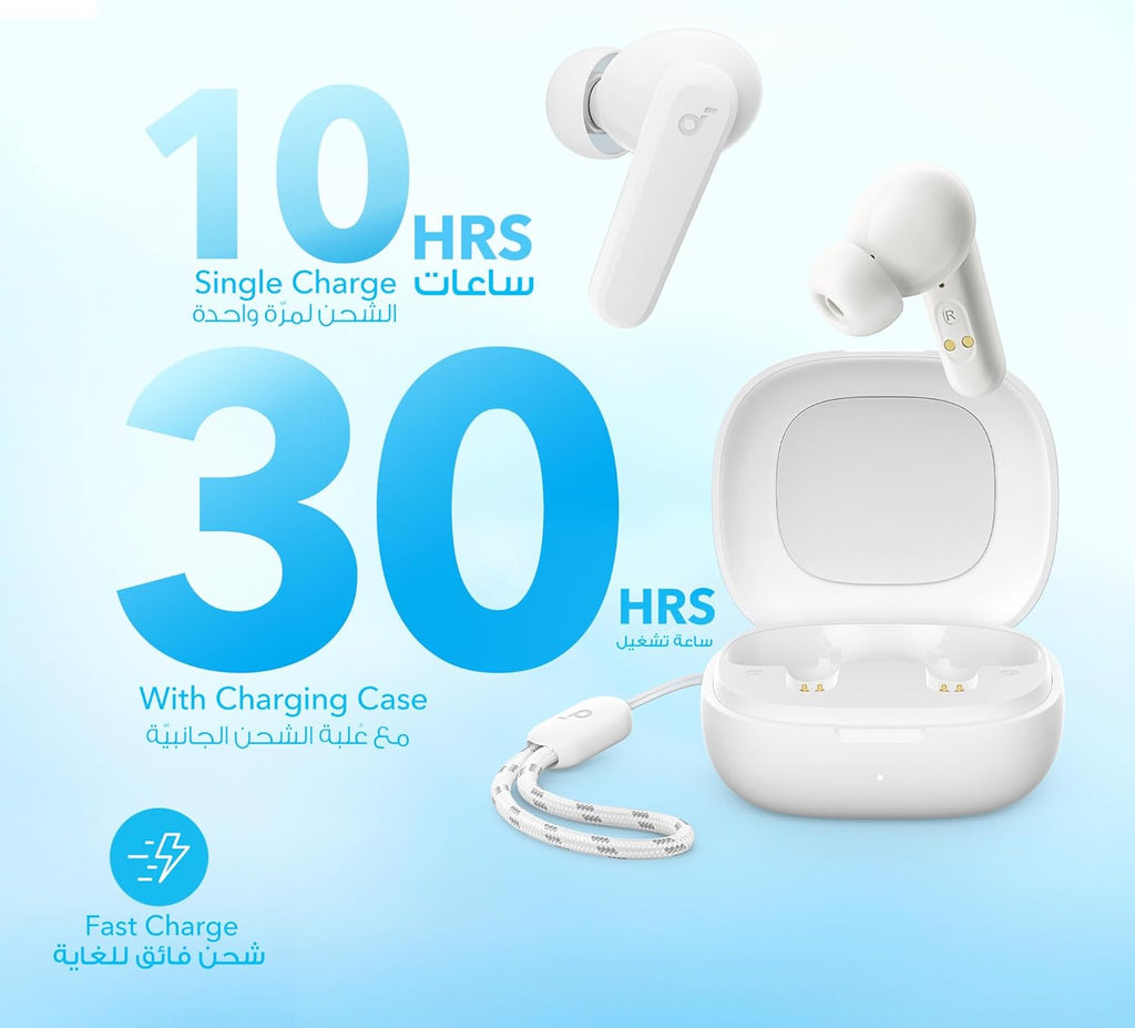 Soundcore by Anker P20i True Wireless Earbuds, soundcore P20i earbuds, true wireless earbuds, Bluetooth earbuds, bass earbuds, IPX5 waterproof earbuds, wireless earphones, in-ear headphones, AI call earbuds