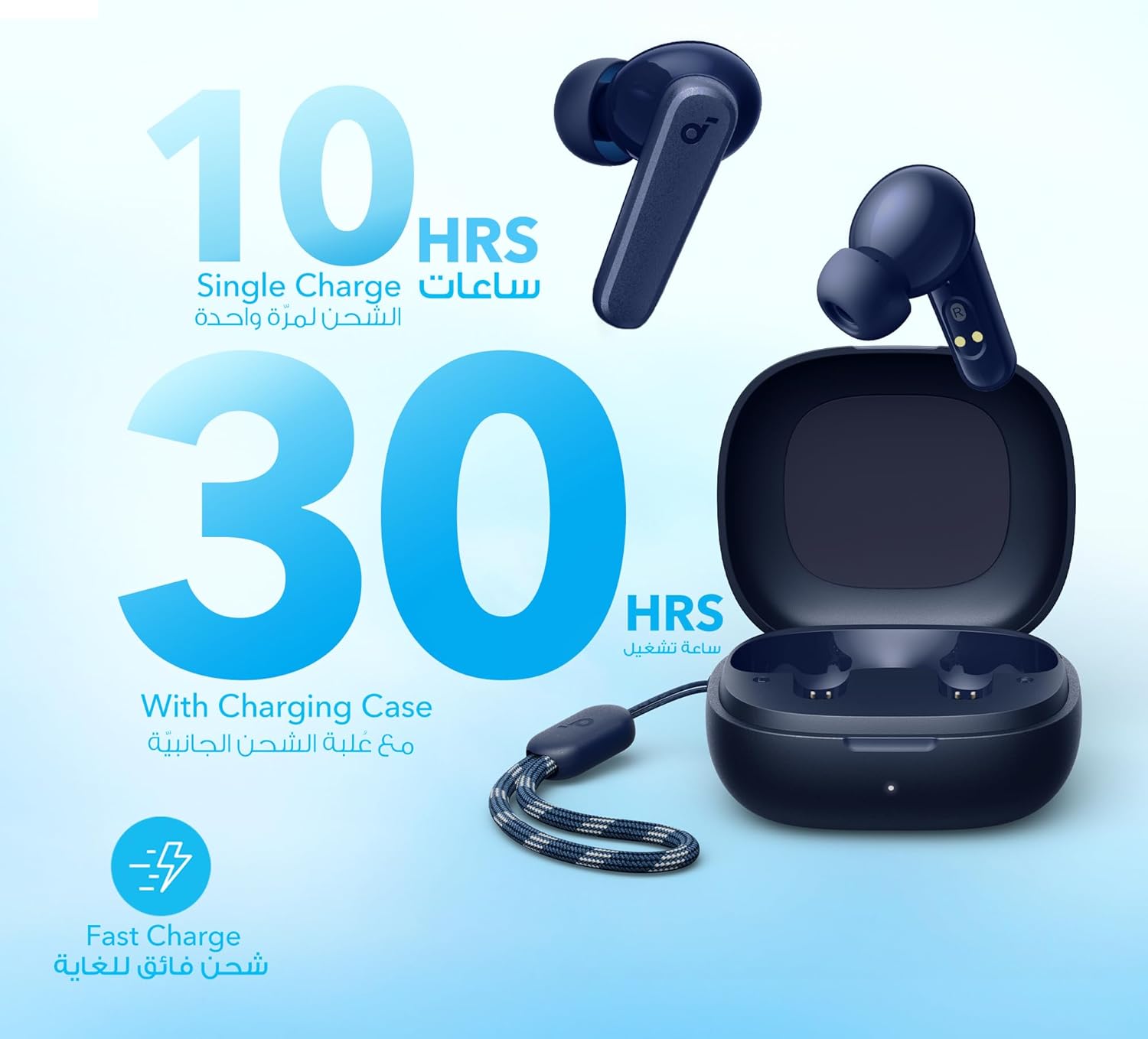 Soundcore by Anker P20i True Wireless Earbuds, soundcore P20i earbuds, true wireless earbuds, Bluetooth earbuds, bass earbuds, IPX5 waterproof earbuds, wireless earphones, in-ear headphones, AI call earbuds